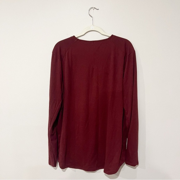 Men’s Lululemon Conflux Long SleeveShirt in Deep Ruby - Picture 6 of 10